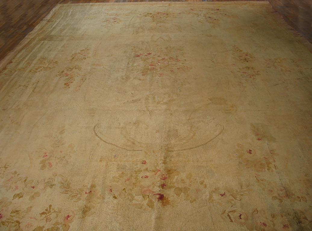 Aubusson Late 19th Century French Savonnerie Carpet ( 14'6