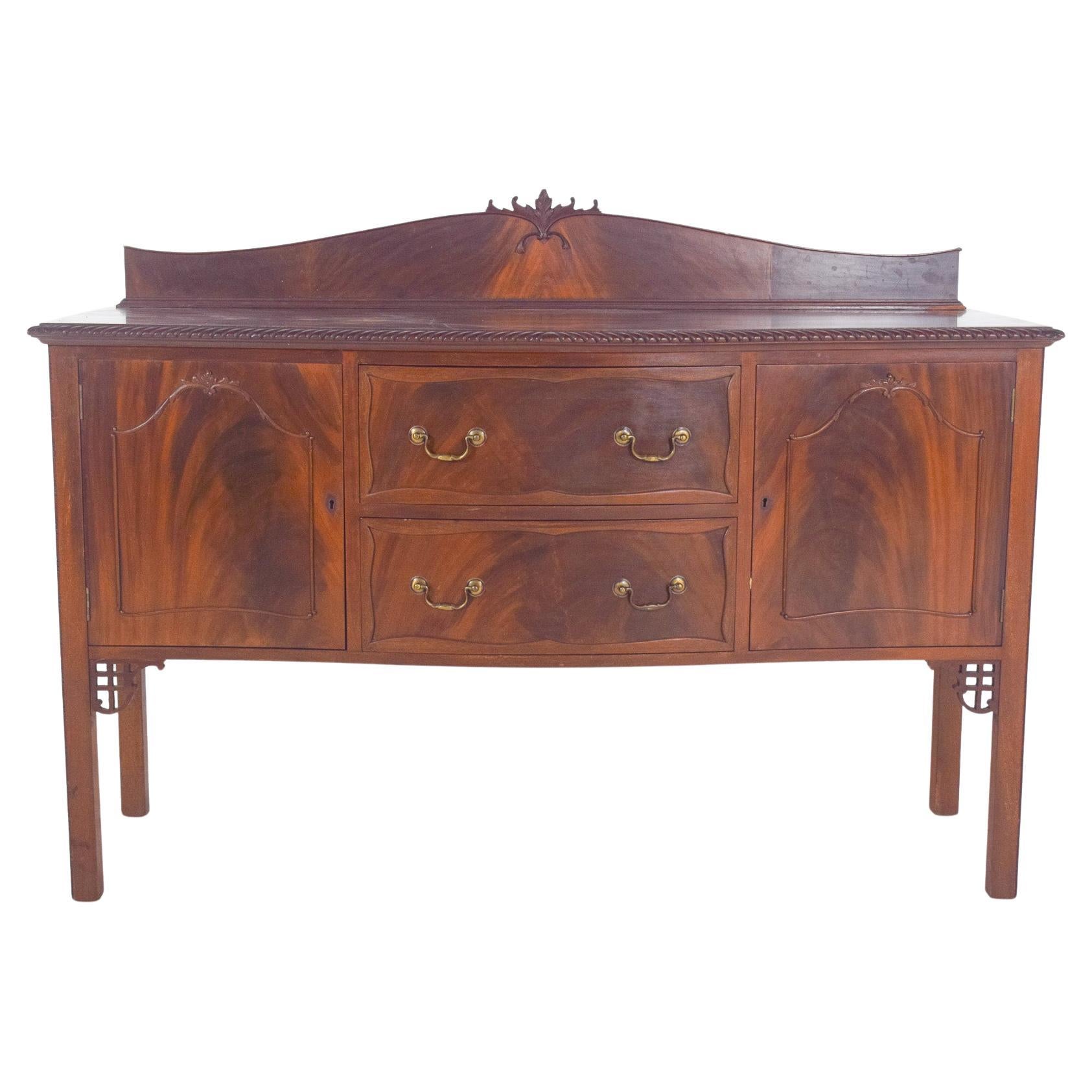 Antique European Sideboard in Mahogany