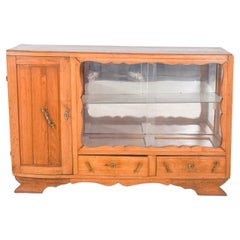 Antique European Sideboard with Display Case