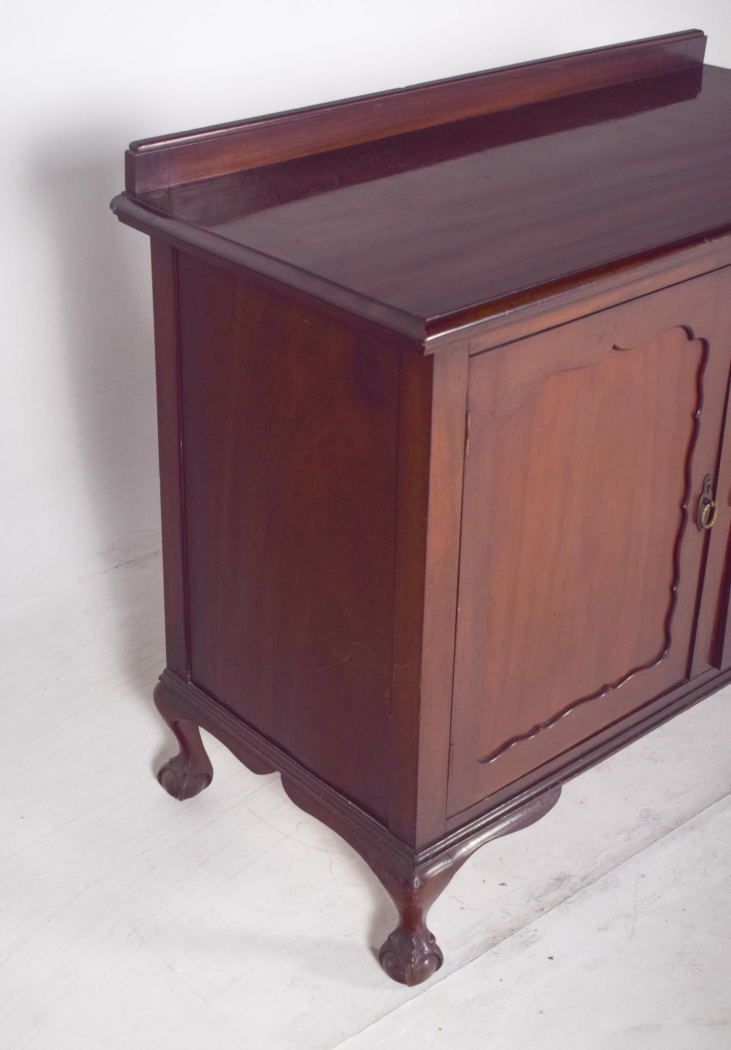 English Antique European Sideboard with Two Doors For Sale