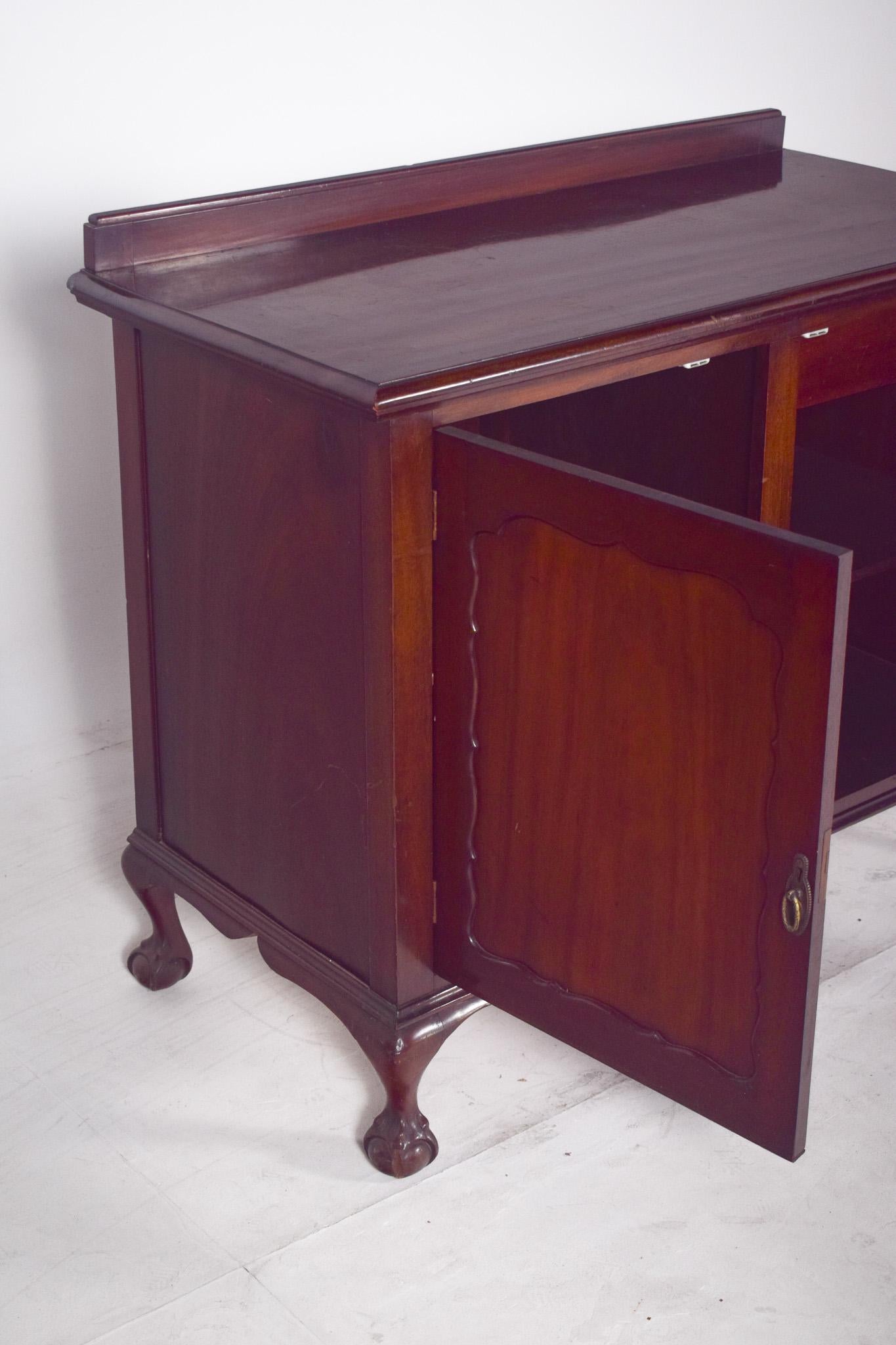 Antique European Sideboard with Two Doors For Sale 1