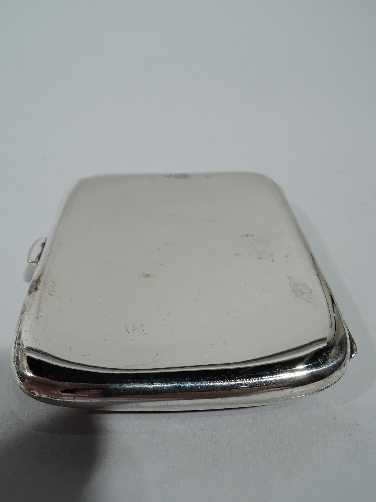 Antique European Silver and Enamel Spaniel Dog Case In Excellent Condition In New York, NY