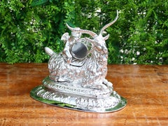 Antique European Silver Combination Centrepiece Sugar Box and Salt