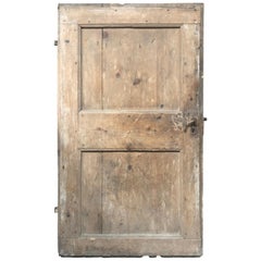 Antique European Single Wooden Farm Door