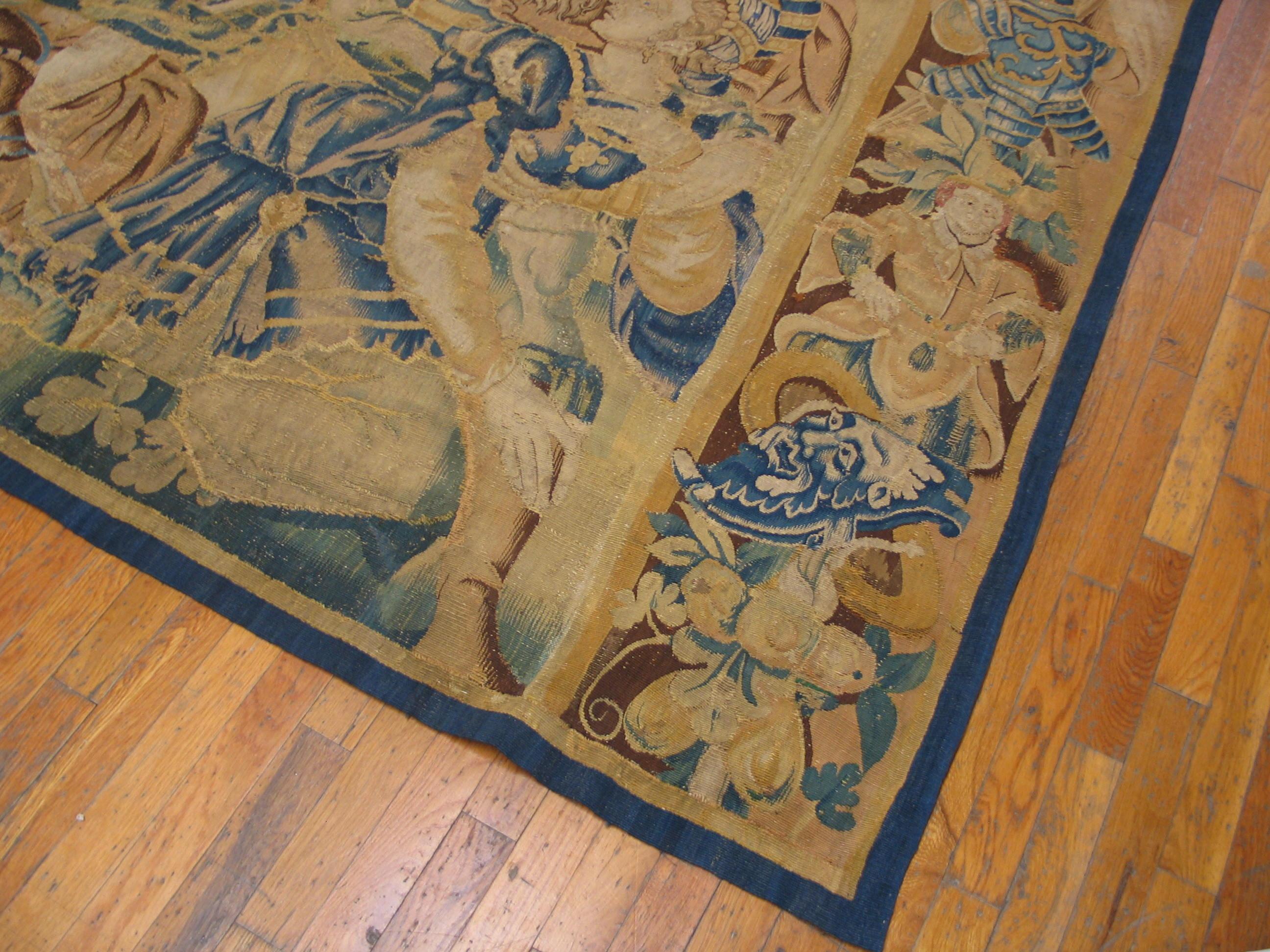 Wool Mid 16th Century French Tapestry 