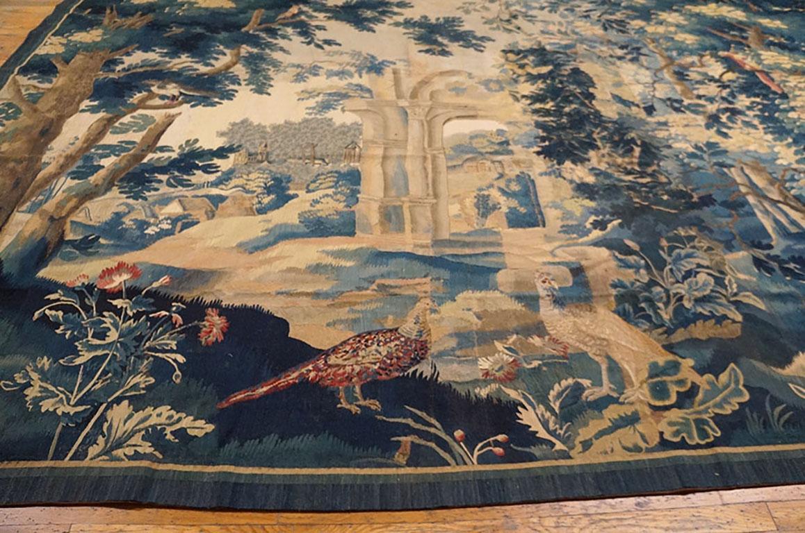 Wool Late 17th Century French Tapestry ( 10'9