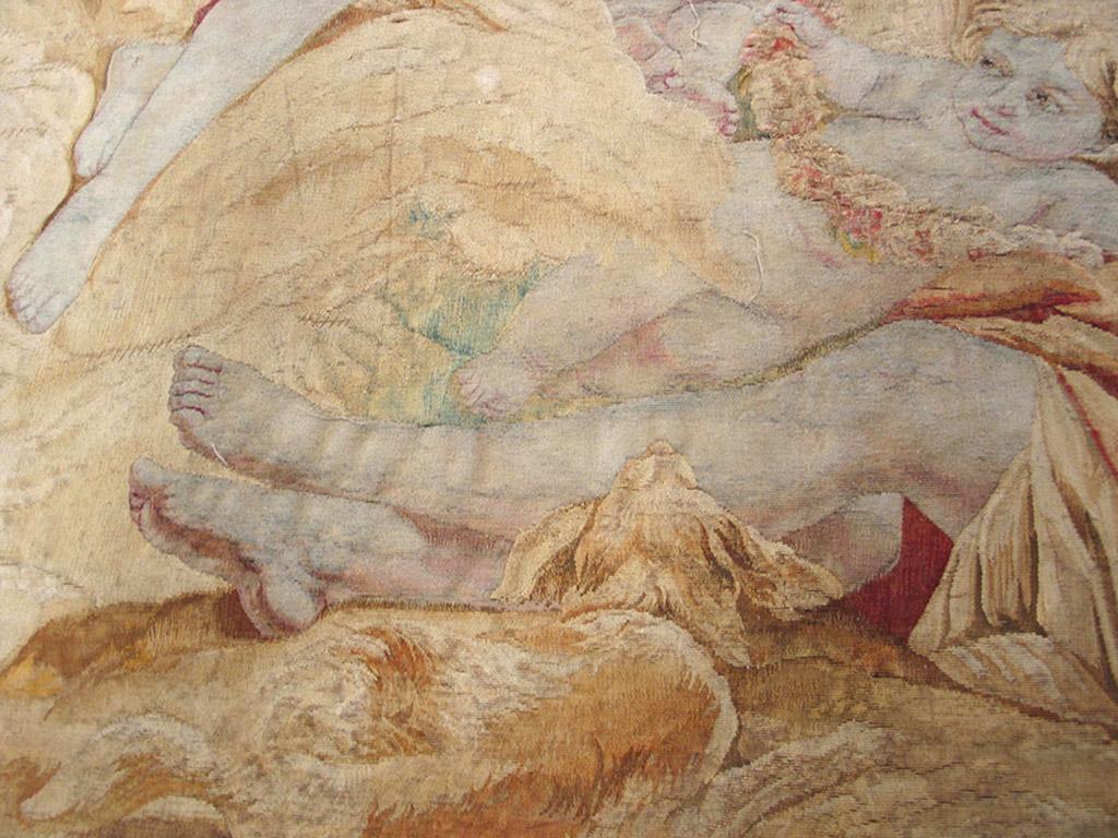 Französischer Beauvais-Wandteppich aus der Mitte des 18. Jahrhunderts ( 6' 4