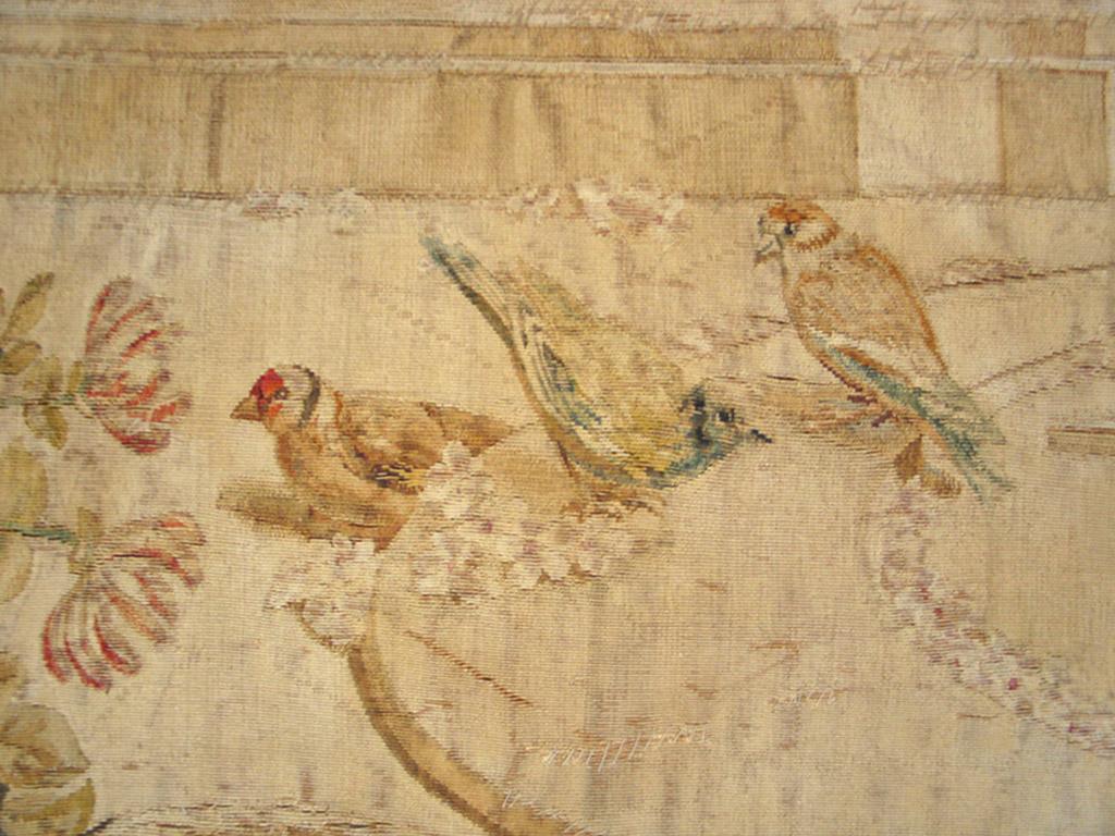 Französischer Beauvais-Wandteppich aus der Mitte des 18. Jahrhunderts ( 6' 4