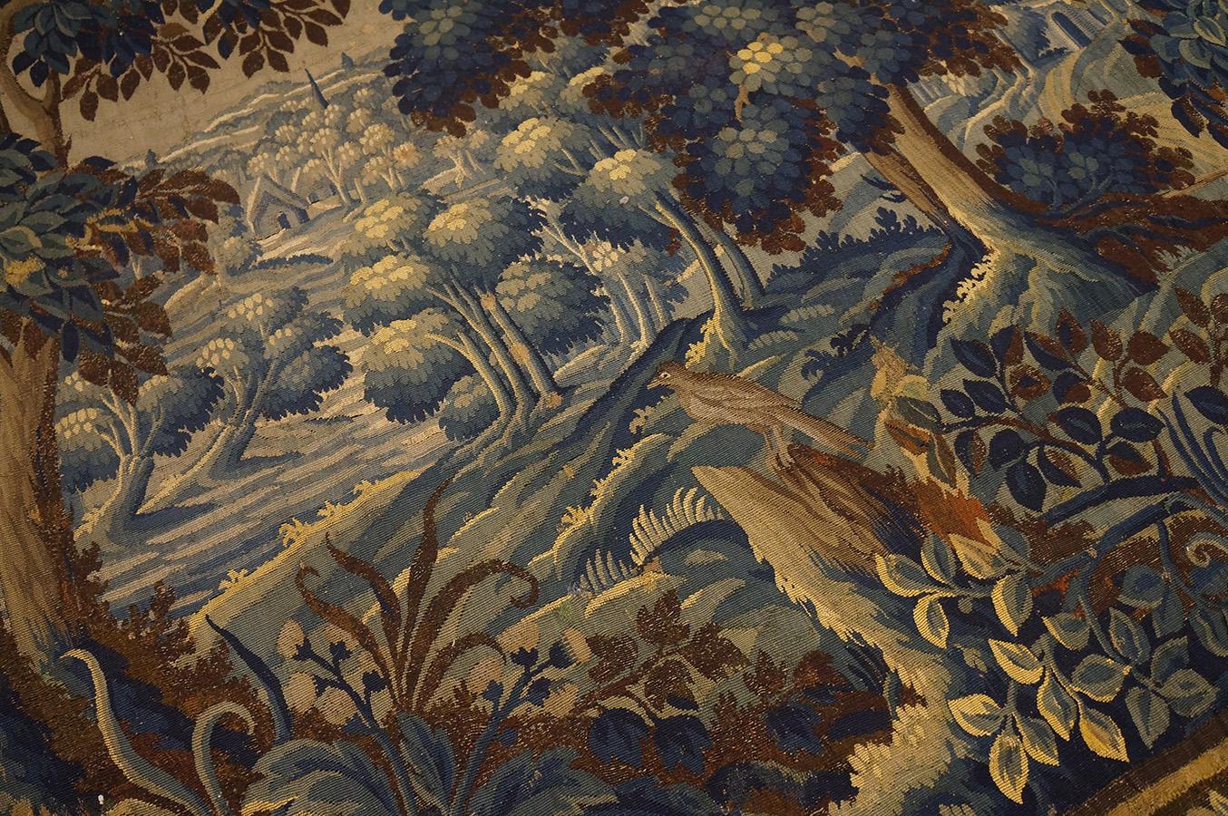 Mid 18th Century Verdure Tapestry ( 9' 6'' x 14' 4''- 290 x 437 cm ) For Sale 8
