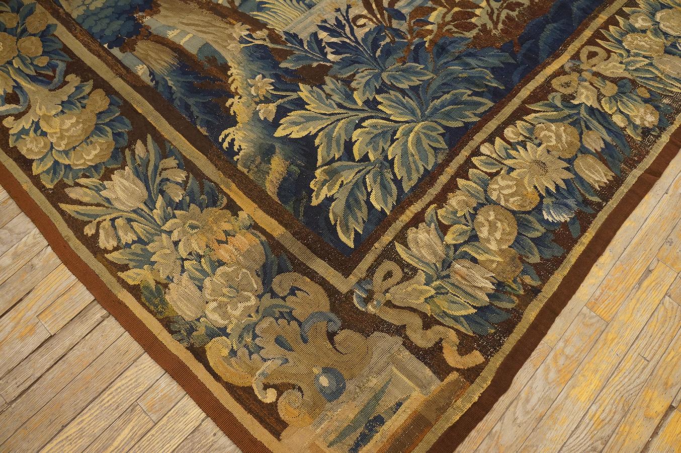 Mid 18th Century Verdure Tapestry ( 9' 6'' x 14' 4''- 290 x 437 cm ) For Sale 10