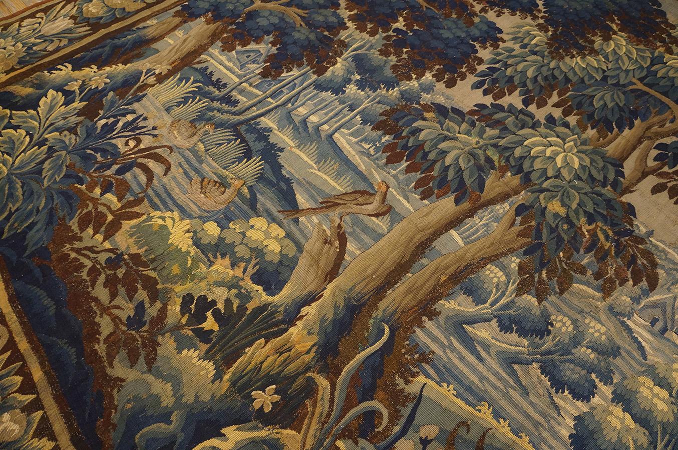 Mid 18th Century Verdure Tapestry ( 9' 6'' x 14' 4''- 290 x 437 cm ) For Sale 13