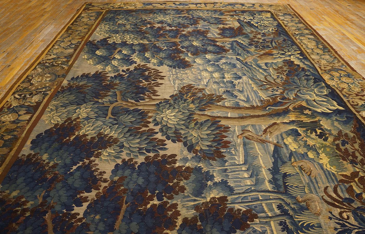 French Mid 18th Century Verdure Tapestry ( 9' 6'' x 14' 4''- 290 x 437 cm ) For Sale