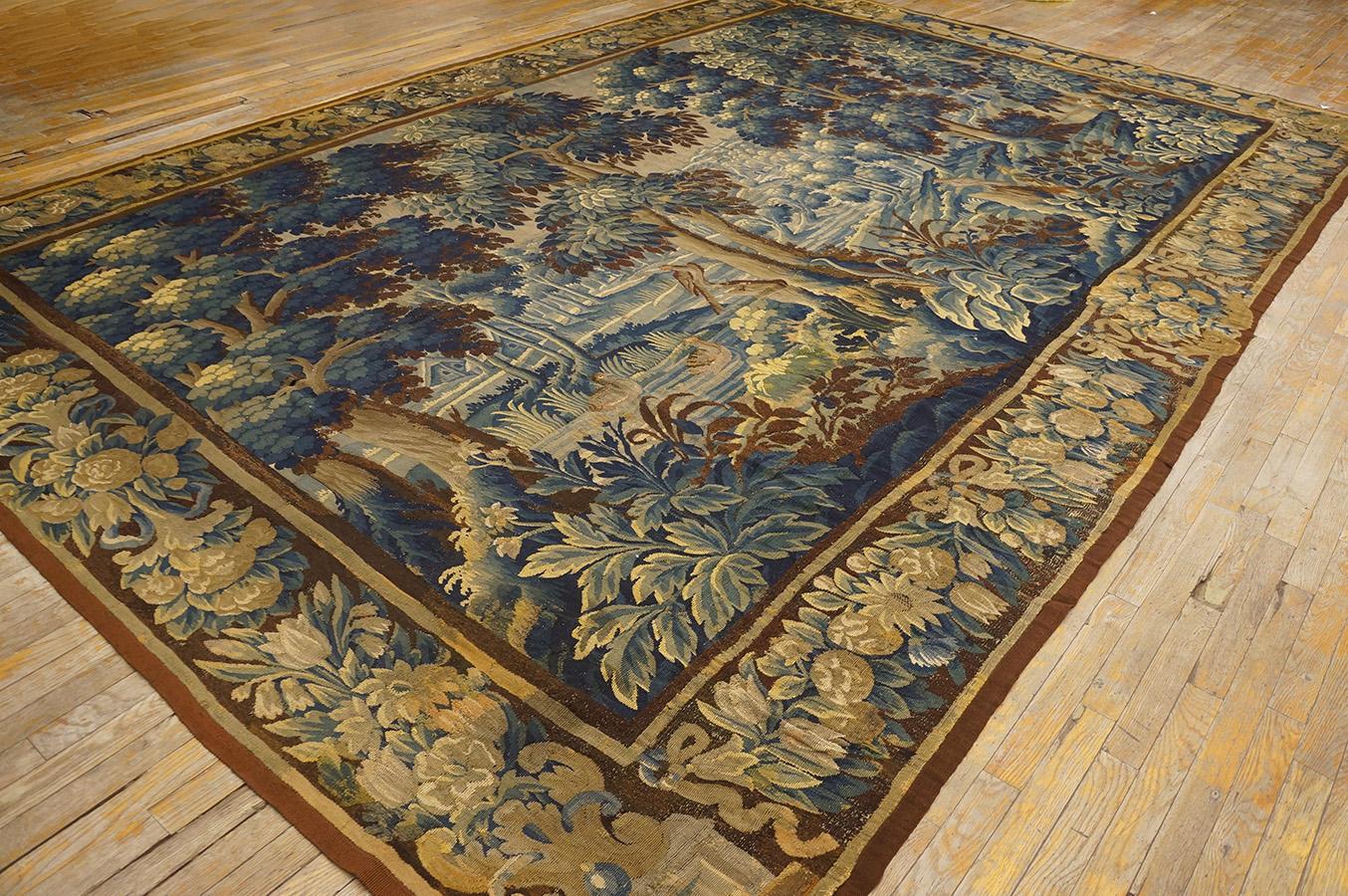 Mid 18th Century Verdure Tapestry ( 9' 6'' x 14' 4''- 290 x 437 cm ) In Good Condition For Sale In New York, NY