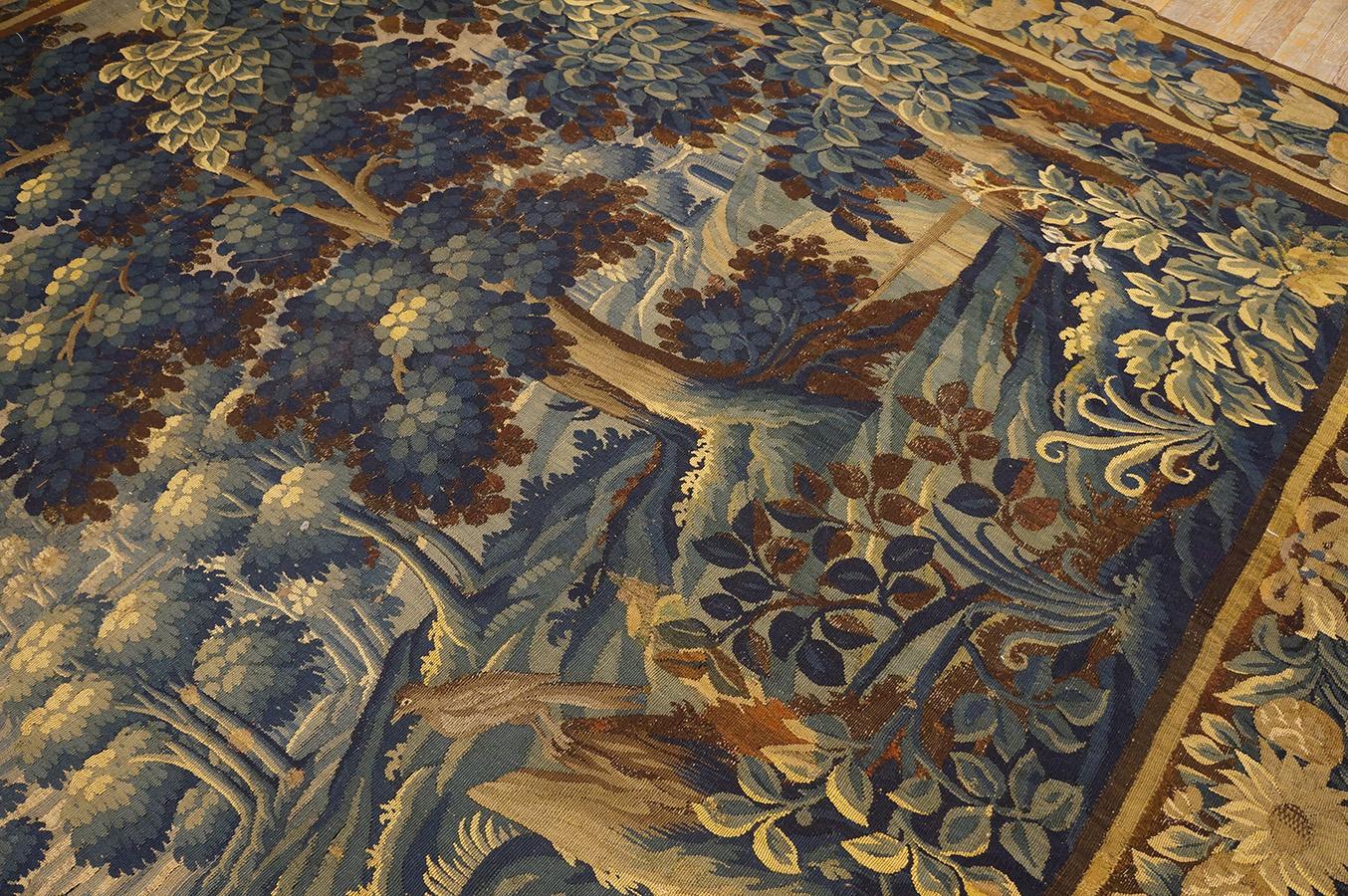 Mid 18th Century Verdure Tapestry ( 9' 6'' x 14' 4''- 290 x 437 cm ) For Sale 1