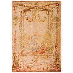 Antique Mid 18th Century French Beauvais Tapestry ( 6' 4" x 9' - 193 x 274 cm )