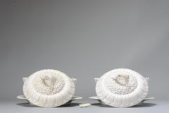 Antique European Tureens in Flower Shape in Chinese Style, 19th Century