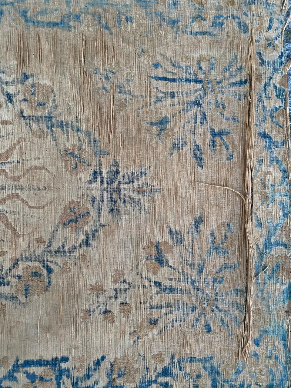 Hand-Woven Antique European Velvet Embroidery