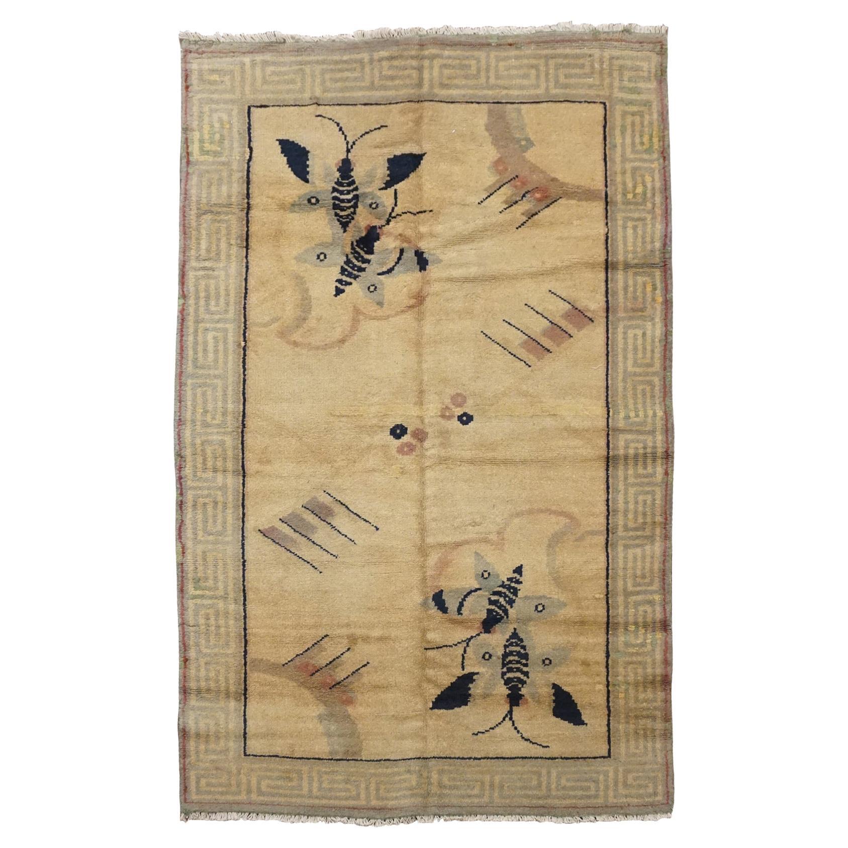 Antique European with Butterfly Design, circa 1900 For Sale