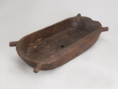 Antique European Wooden Dough Bowl, Food Trough or Abattoir With a Great Patina
