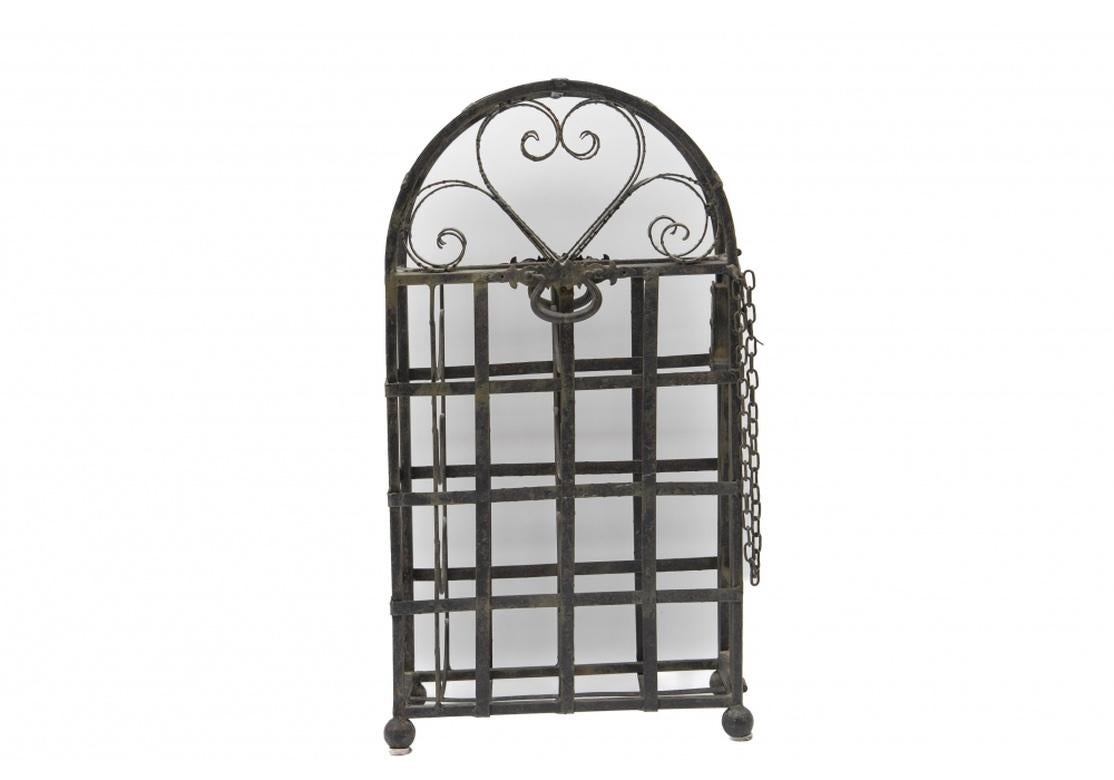 Antique European Wrought Iron Wine Cabinet 4