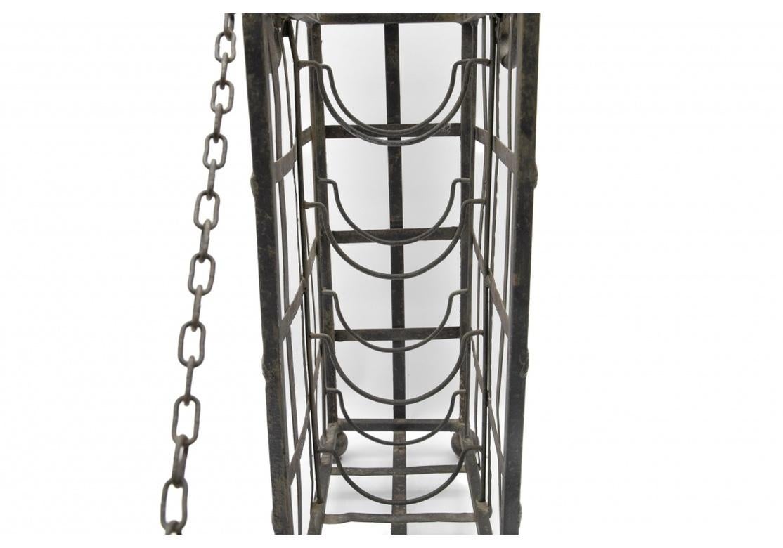 antique wine racks wrought iron