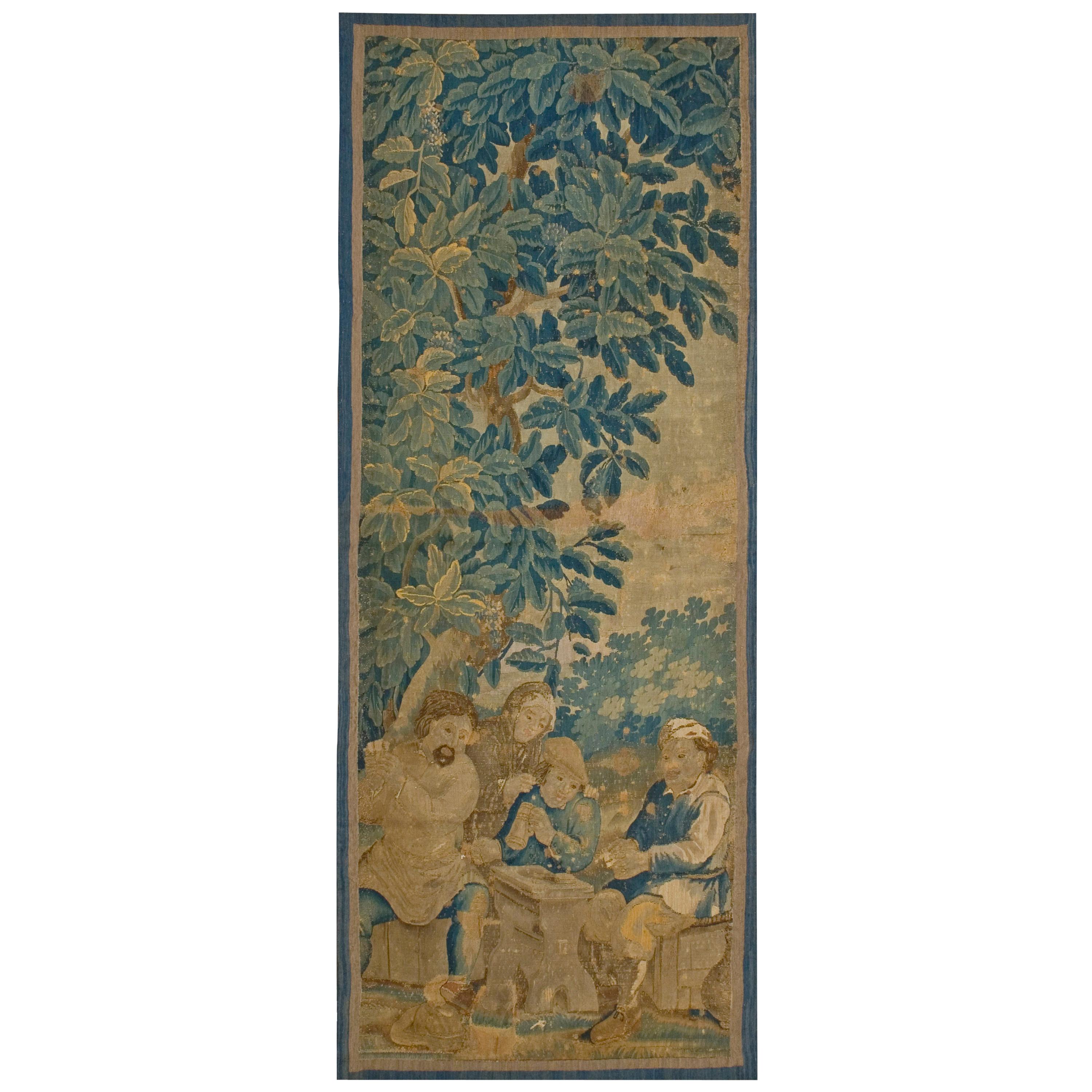 Tapis de tapisserie européen antique