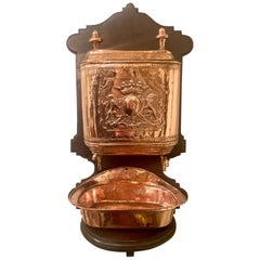 Antique Exceptional Copper Lavabo, circa 1860-1880