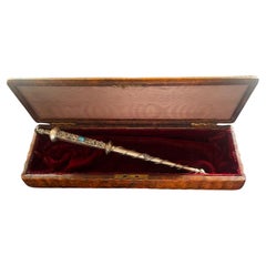 Antique Exceptional Judaica Sterling Silver Torah Pointer/Yad 1844