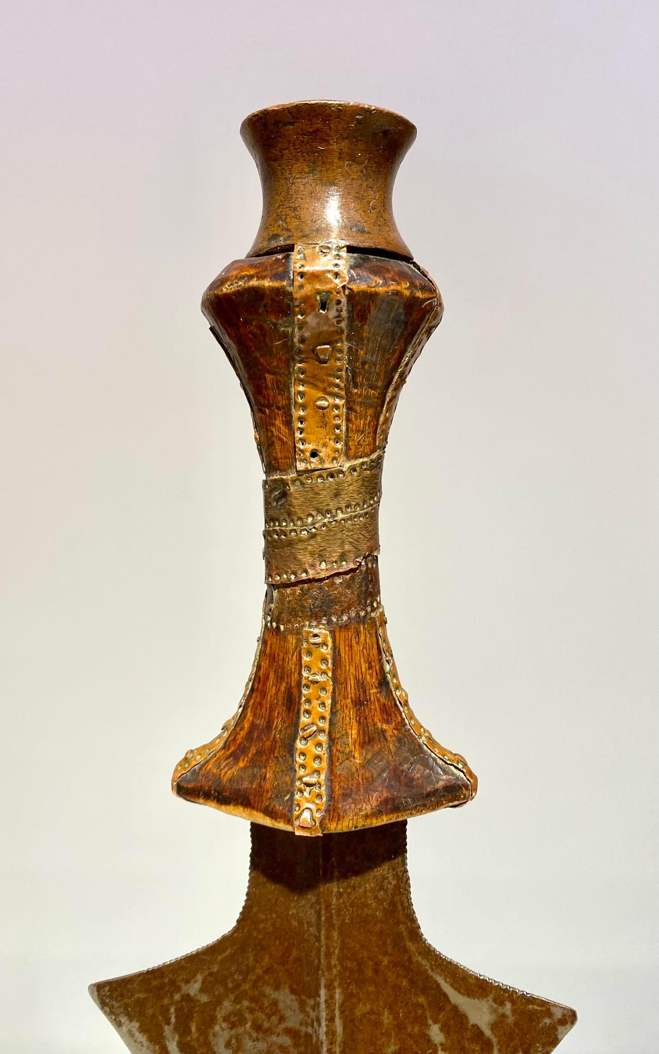 Iron Antique Exceptional Knife From The Tetela Kasai Tribe Dr Congo Africa-ca1880-190 For Sale