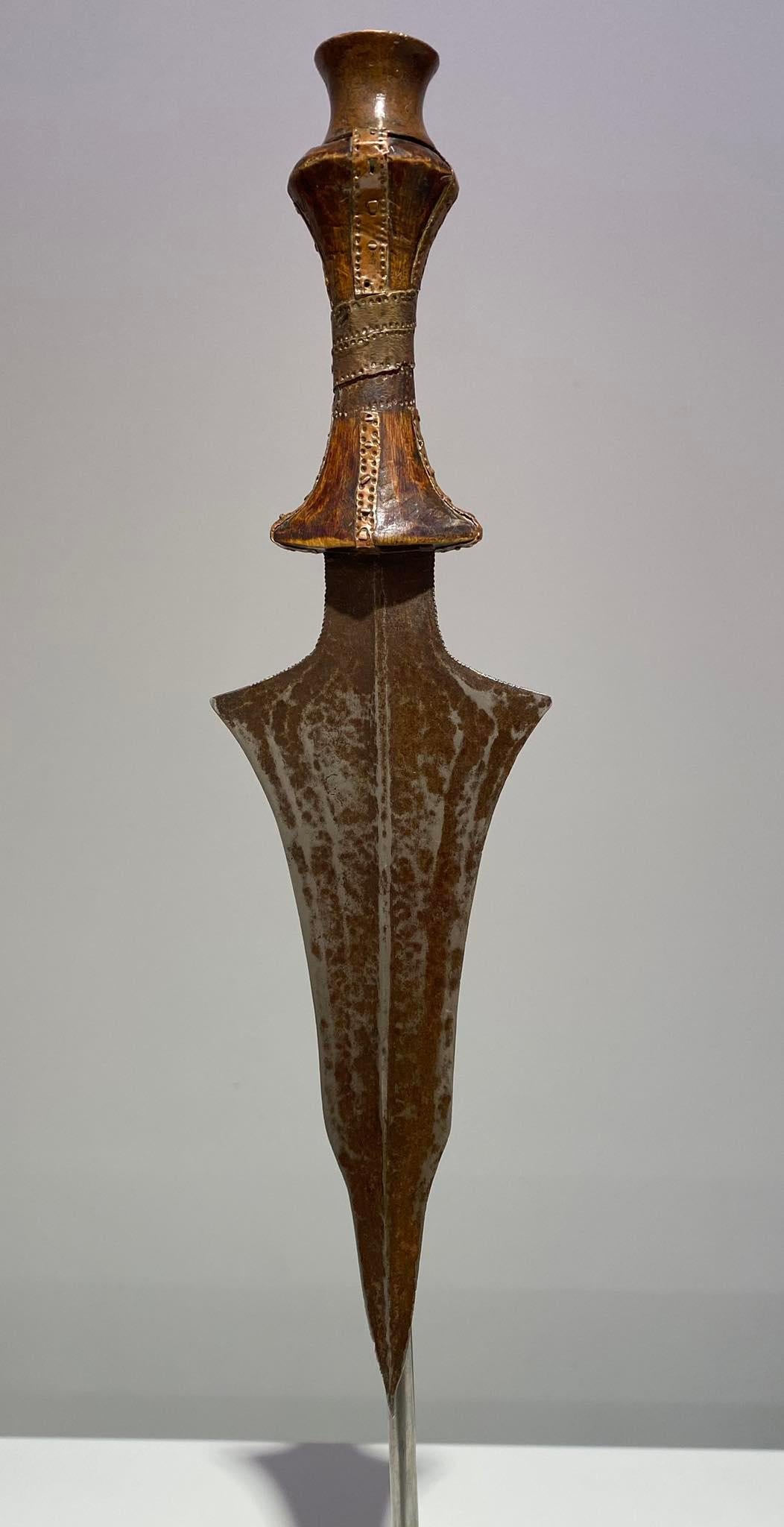 Antique Exceptional Knife From The Tetela Kasai Tribe Dr Congo Africa-ca1880-190 For Sale 3