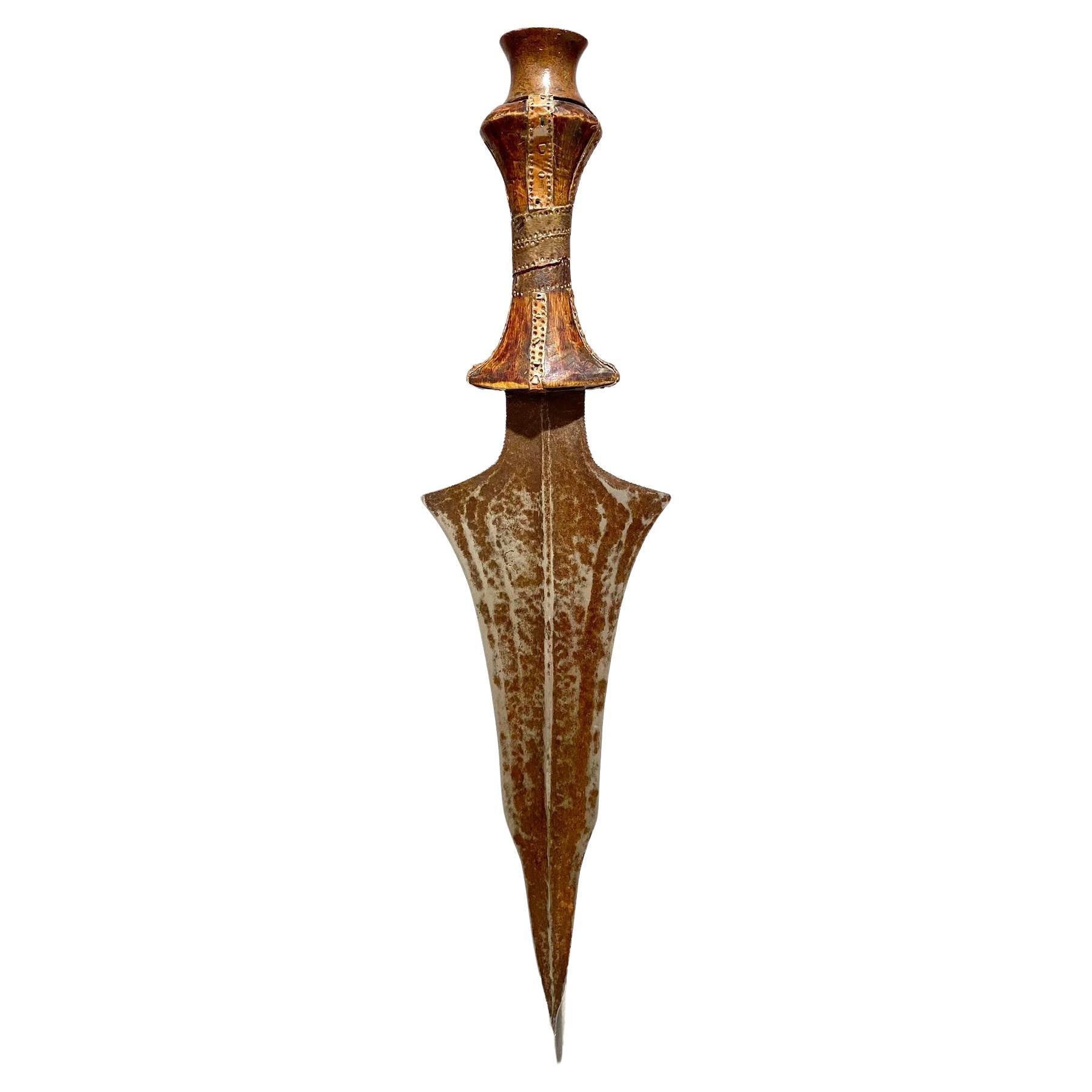 Antique Exceptional Knife From The Tetela Kasai Tribe Dr Congo Africa-ca1880-190