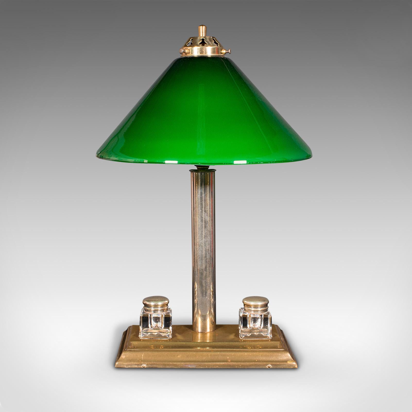 orient express brass lamp