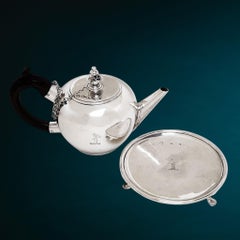 Antique Exeter George I Sterling Silver Teapot on Stand 1724 Provincial