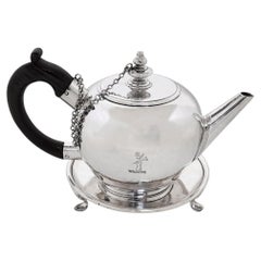 Antique Exeter George I Sterling Silver Teapot on Stand 1724 Provincial