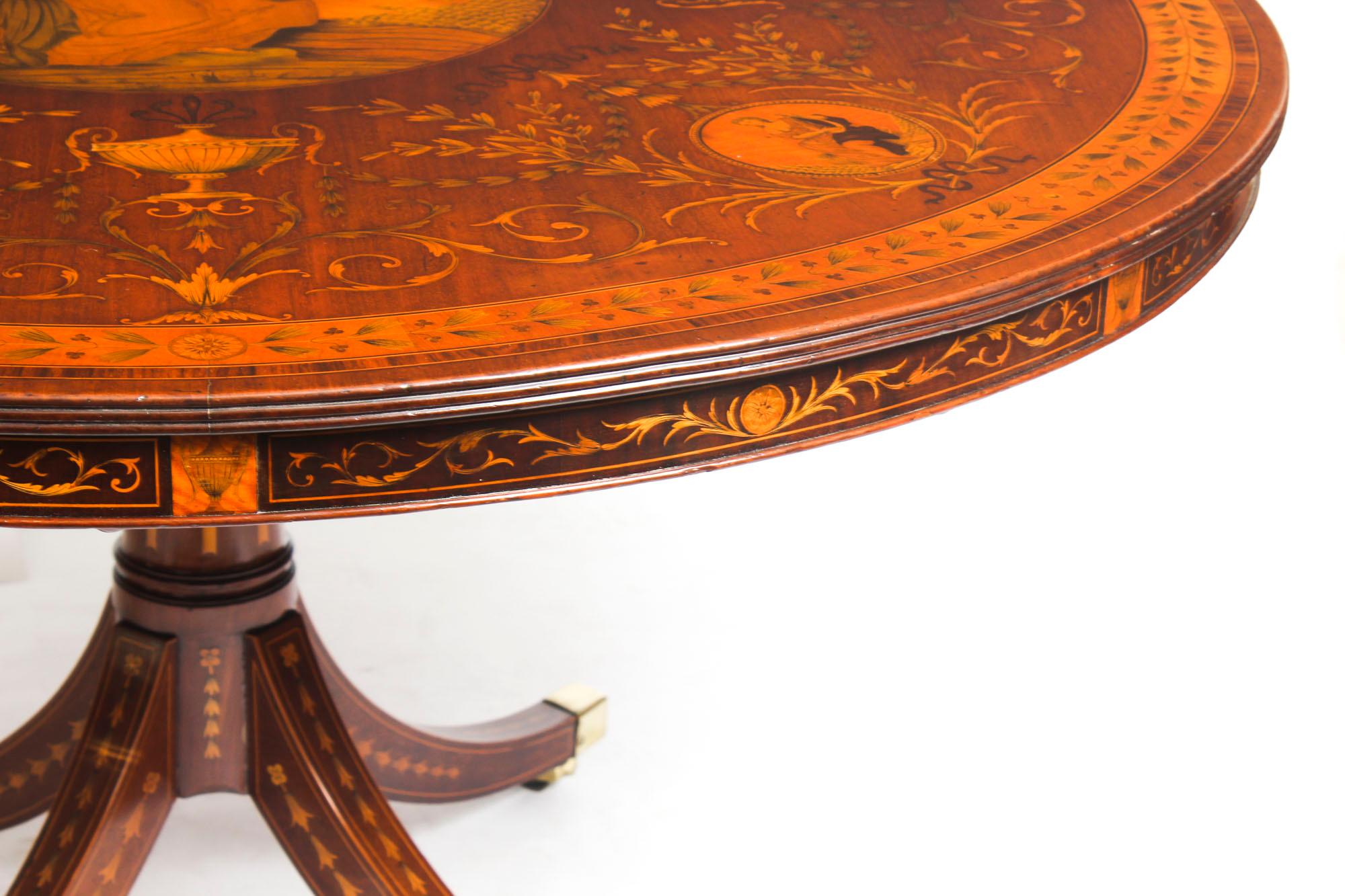 Antique Exhibition Quality English Mahogany Marquetry Centre Table, 19th Century In Excellent Condition In London, GB