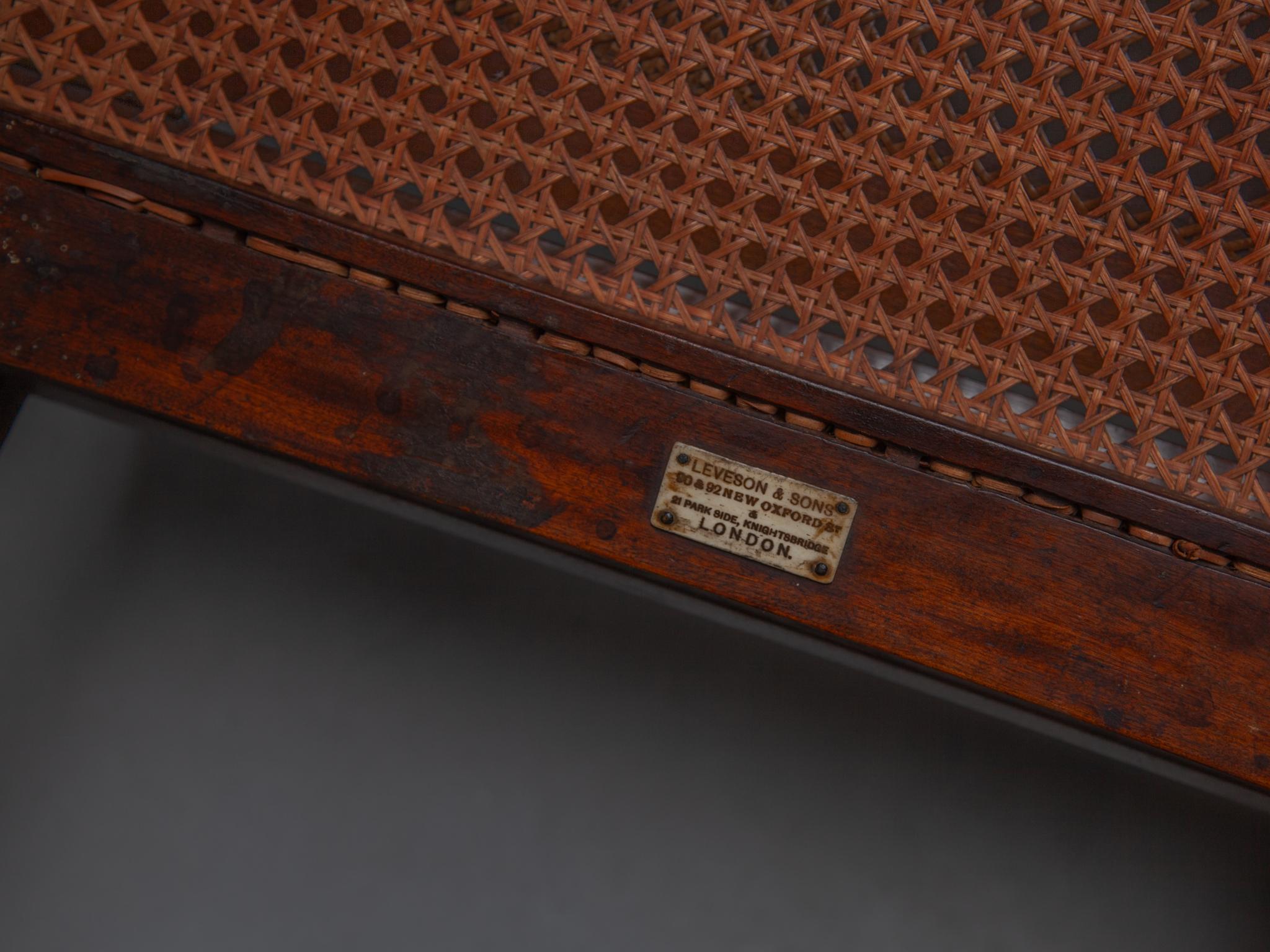 Antikes exotisches klappbares und verstellbares Tagesbett „British Campaign Furniture“ London im Angebot 12