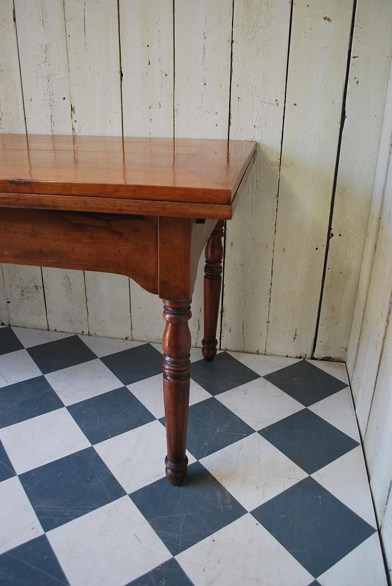 cherry wood farmhouse table