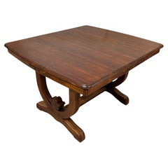 Antique extending table  Art Déco  Walnut  up to 2.76m