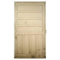 Antique Extra Wide Pine Pocket Door 8 Panels