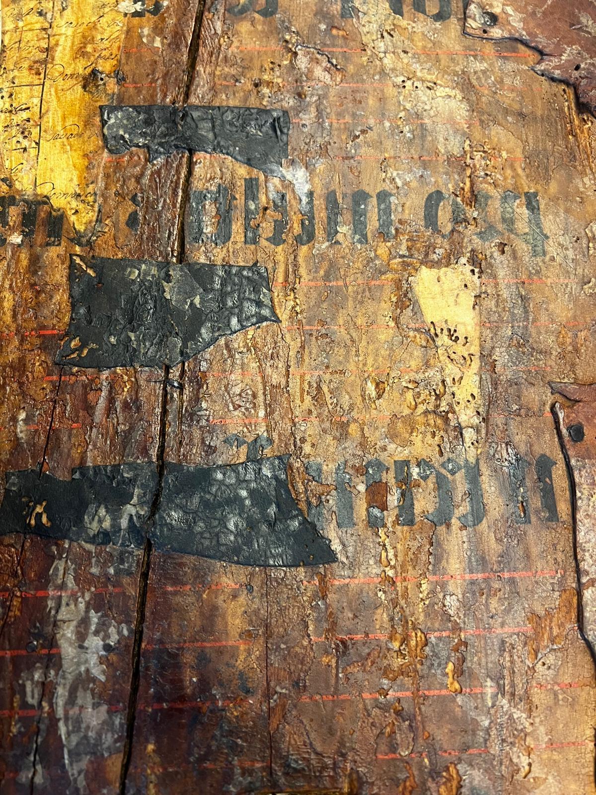 XVIIIe siècle et antérieur Reliure ancienne extrêmement rare d'un grand livre d'abbaye antiphonique du 13e siècle en vente