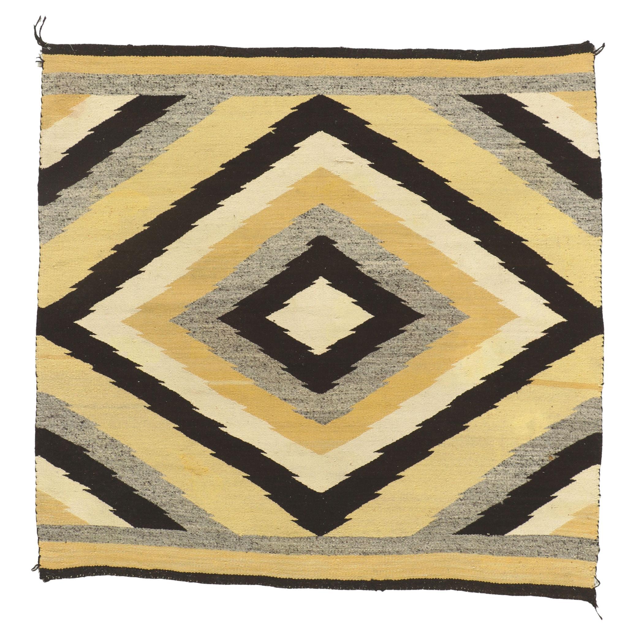 Antique Southwestern-Style Eye Dazzler Saddle Blanket, c. 1920s