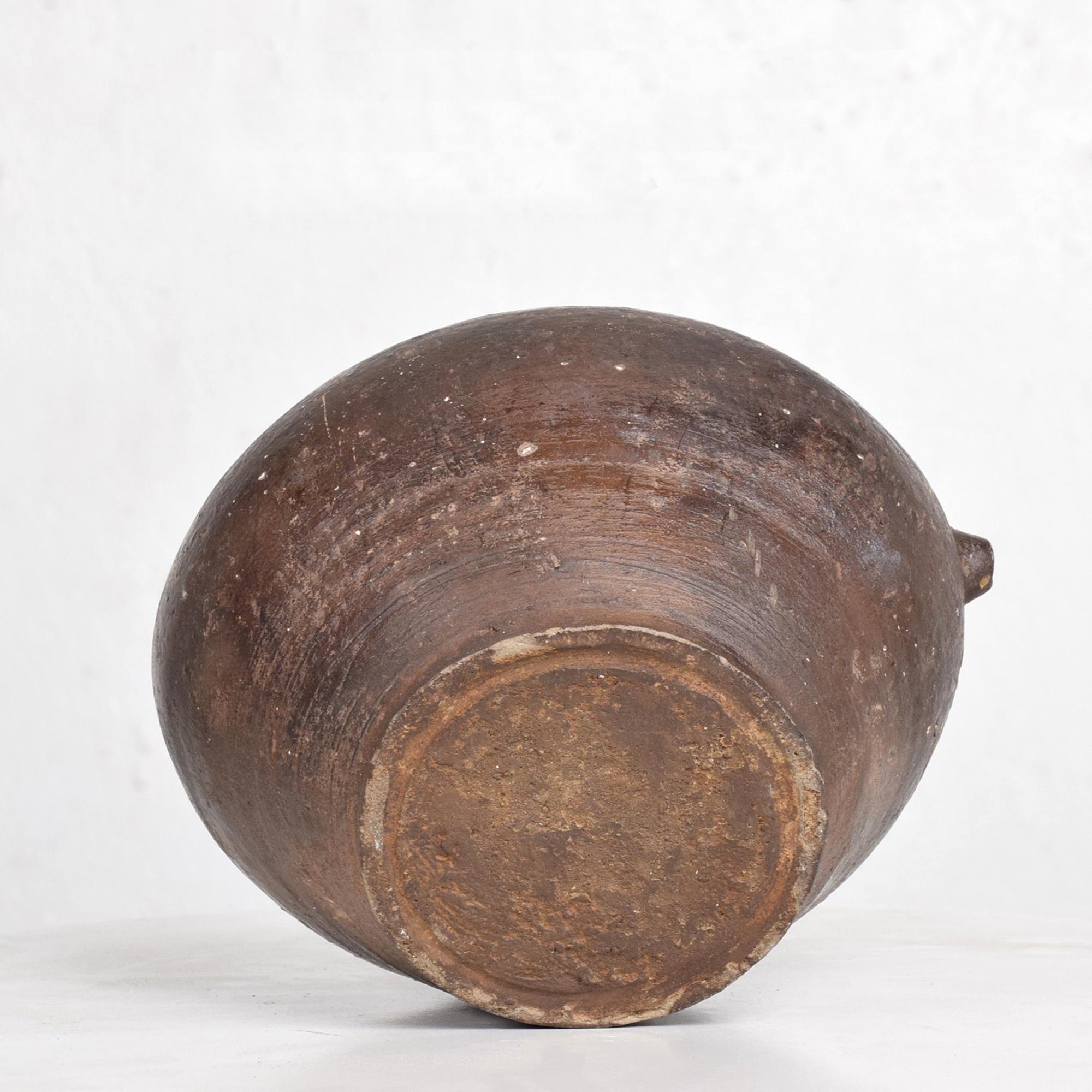 Céramique Vase à huile antique en poterie française faite à la main du 19e siècle