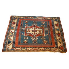 Antique Fachralo Kazak Caucasian Oriental Rug C1900