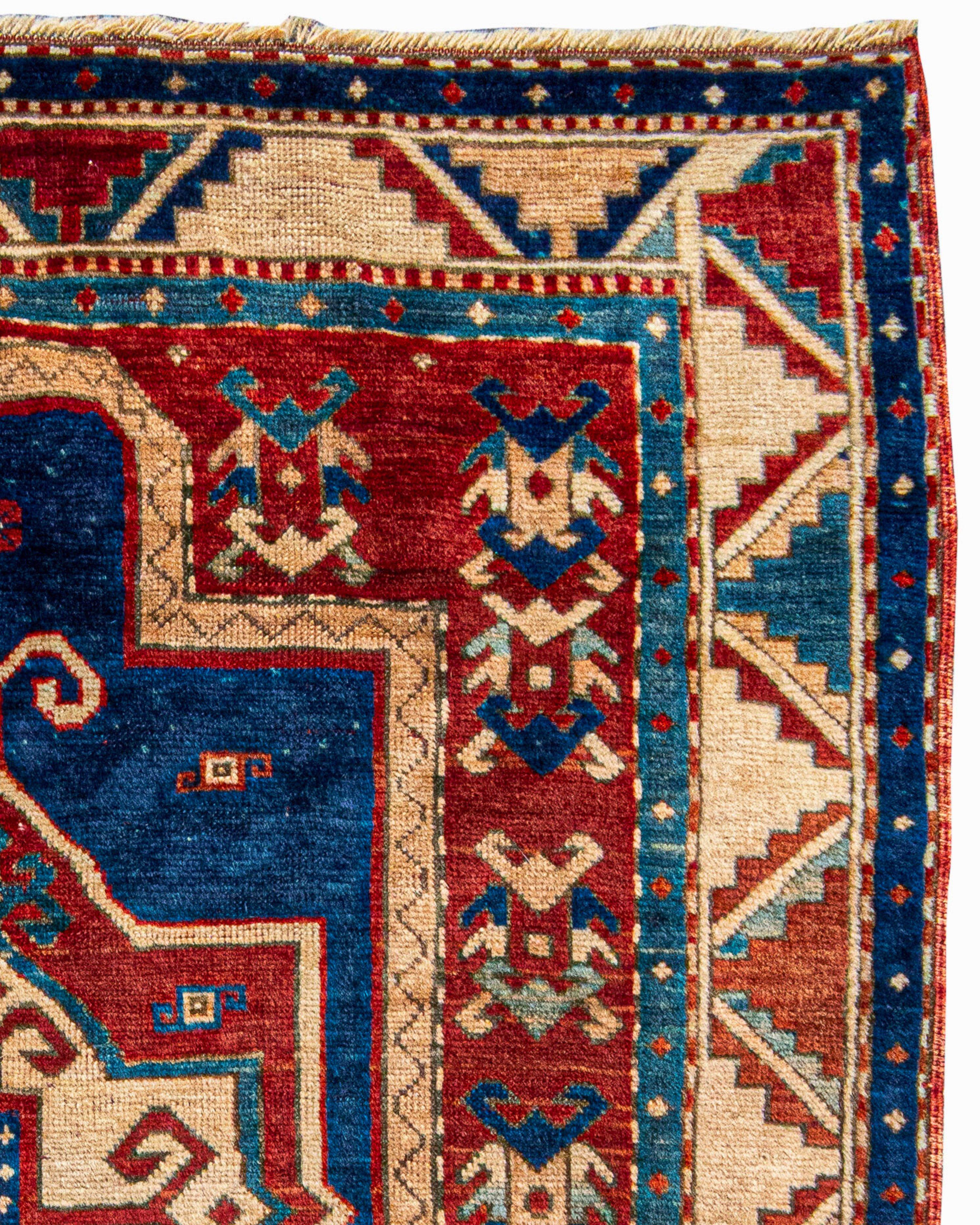 Caucasian Antique Fachralo Kazak Rug, 19th Century For Sale