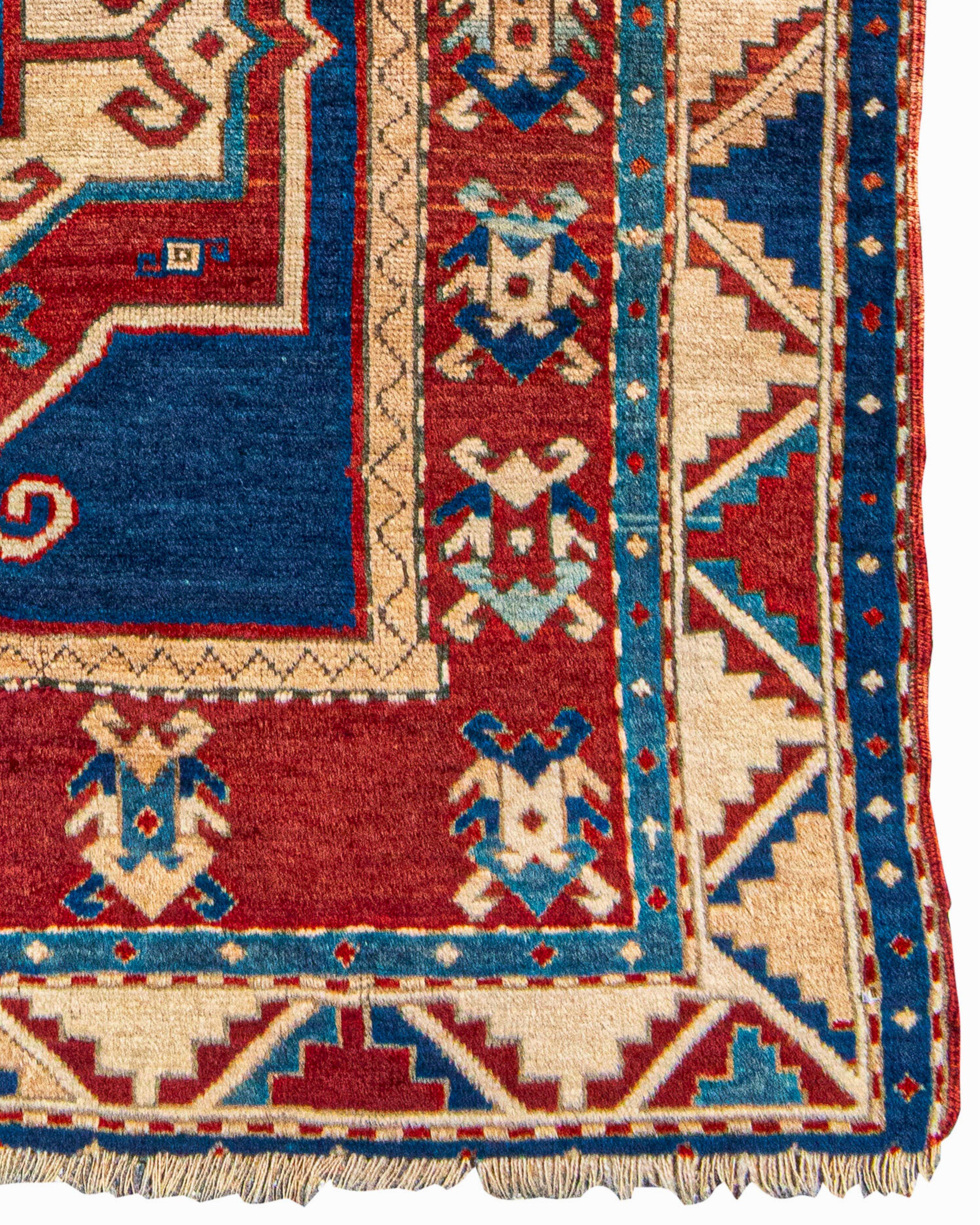 Wool Antique Fachralo Kazak Rug, 19th Century For Sale