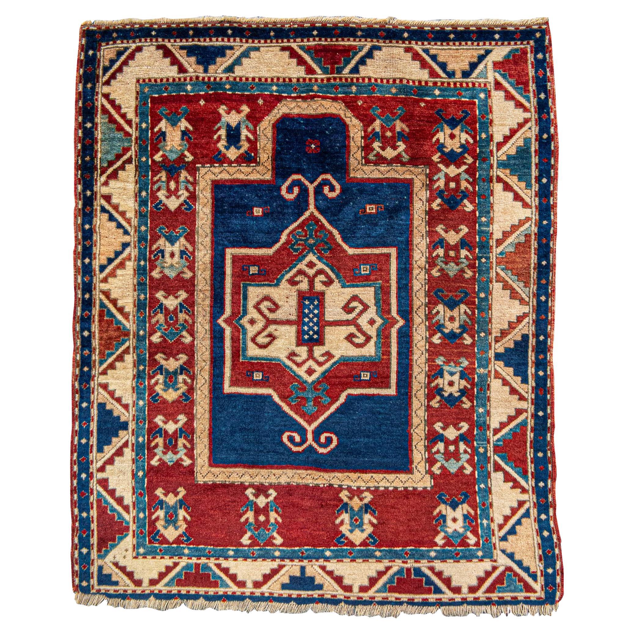 Antiker Fachralo Kazak-Teppich, 19. Jahrhundert