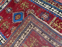 Antique Fachralo Kazak Rug