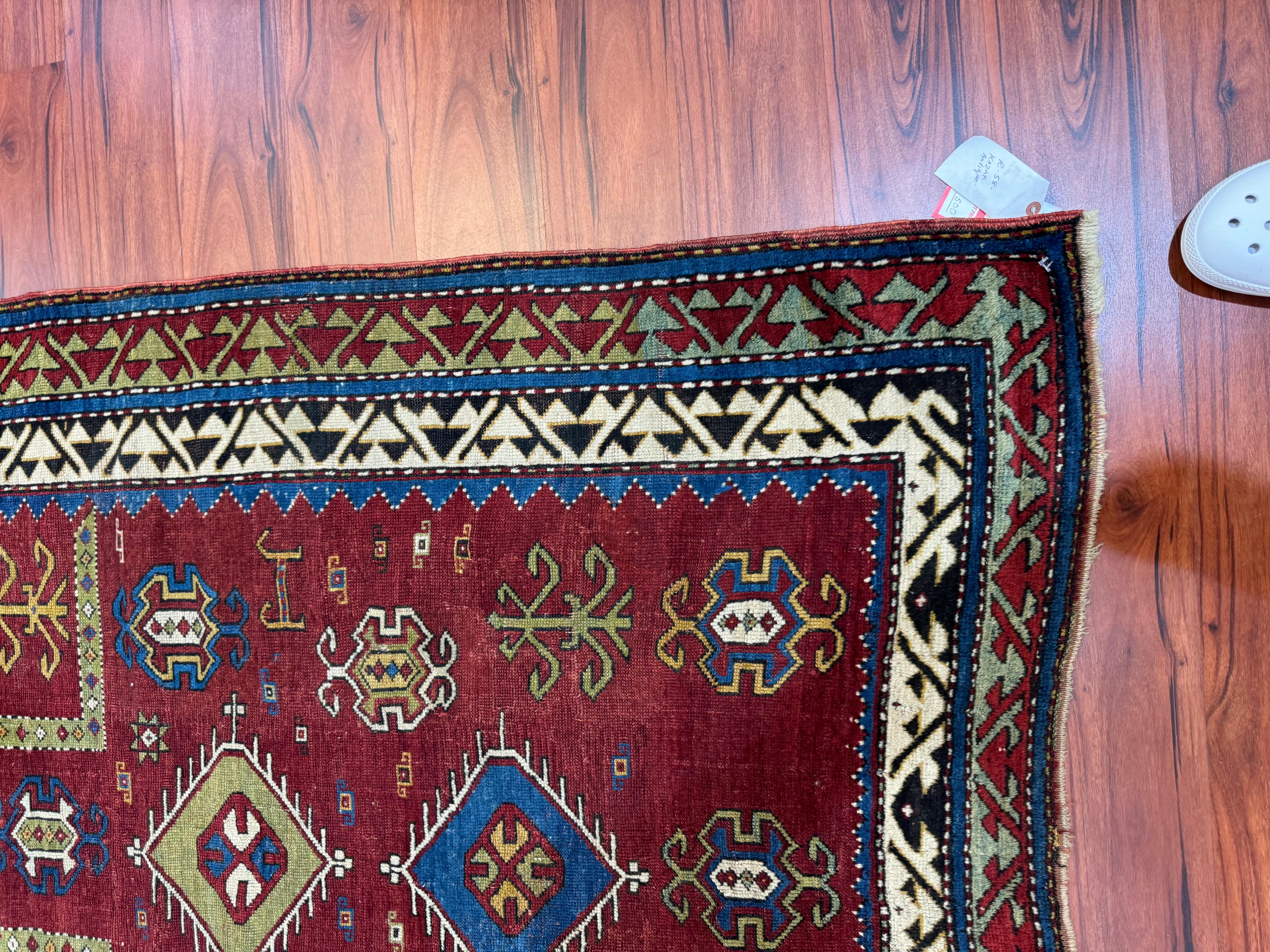 Antiker Fachralo-Kazak-Teppich  (Handgewebt) im Angebot