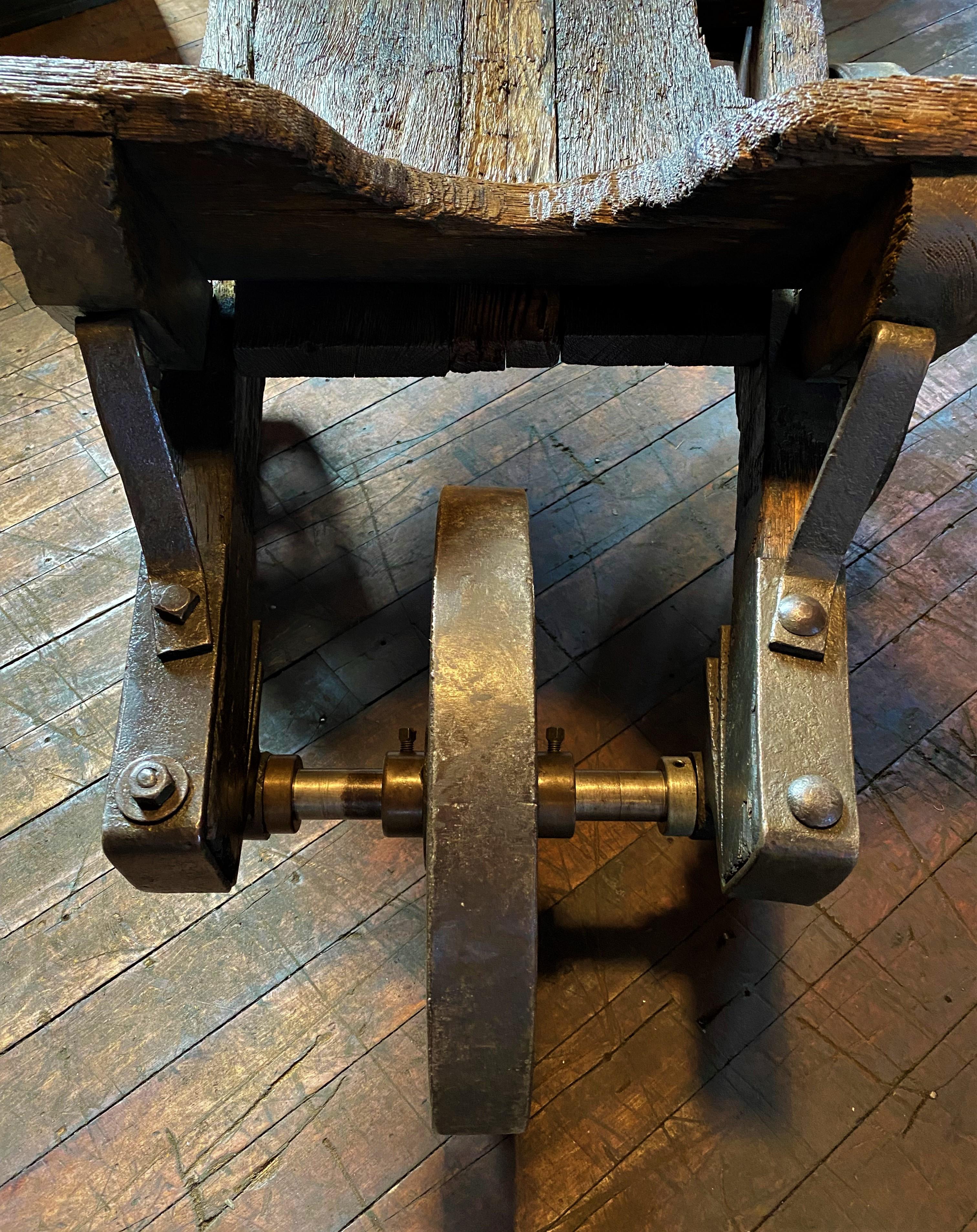 Steel Antique Factory Wheelbarrow