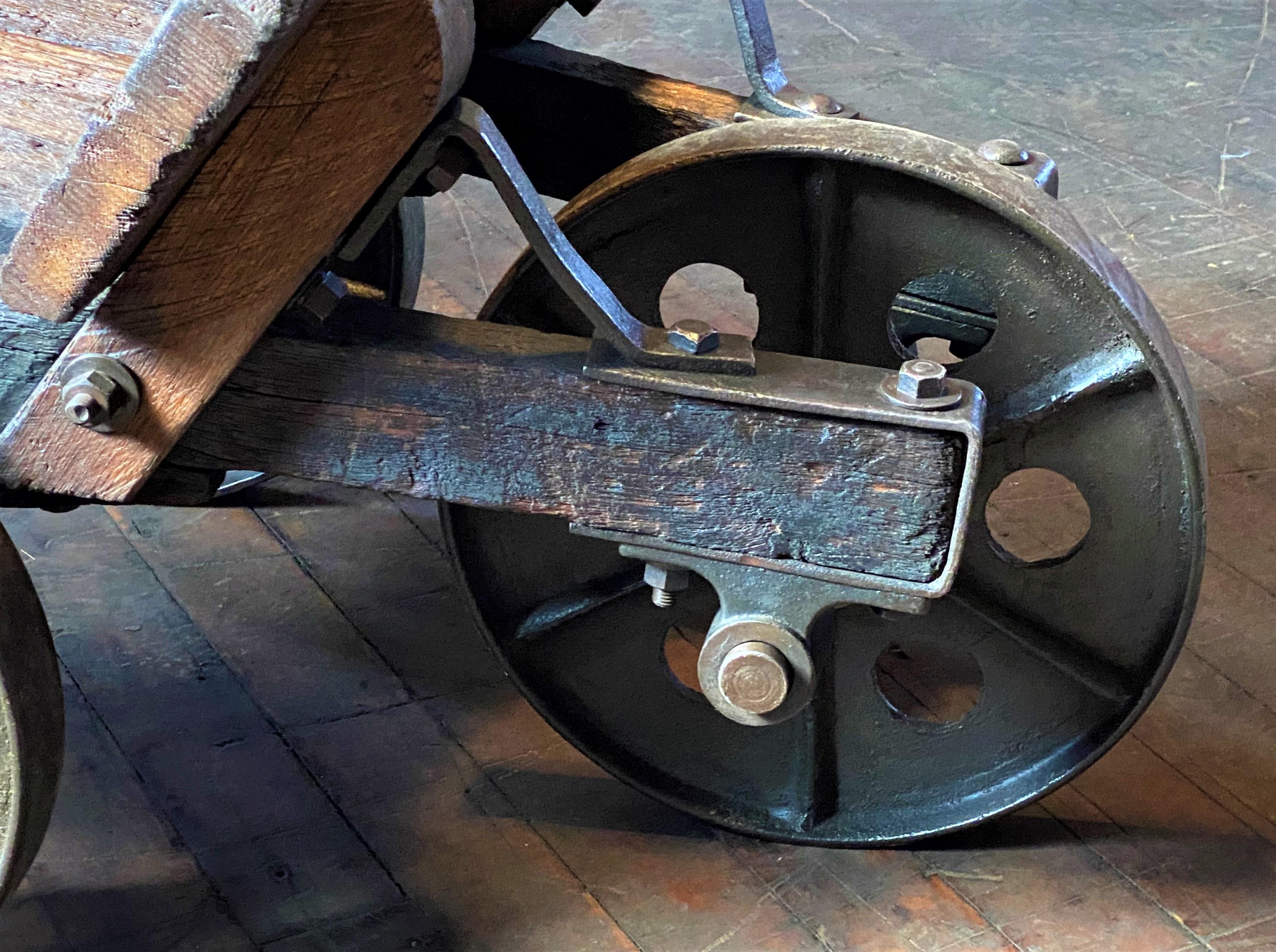 Antique Factory Wheelbarrow 2